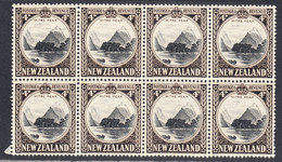 New Zealand 1935-42 Mint No Hinge, Perf 14, Block Of 8, Sc# ,SG 583c - Ungebraucht