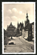 AK Eisleben, Rathaus Mit Marktplatz - Lutherstadt Eisleben