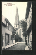 AK Salzwedel, Partie An Der Schmiedestrasse Mit Marienkirche - Salzwedel