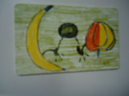 SLOVAKIA USED CARDS       CHILDREN PAINTING - Peinture