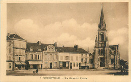 CPA FRANCE 76 "Goderville, La Grande Place" - Goderville