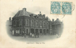 Delcampe - CPA FRANCE 76 "Yerville, Hôtel De Ville" - Yerville