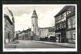 AK Salzwedel, Neuperverstrasse Mit Rathausturm - Salzwedel