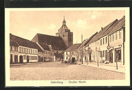 AK Osterburg, Grosser Markt Mit Kirche - Osterburg