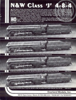 Publicité OVERLAND MODELS & BACHMANN USA 1999 (d'un Magazine) - Anglais