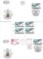 1455i: Beleglot Österreich- Spezialsammlung Olympia 1994 Lillehammer, "Austriaca", Mit ** Viererblock, 2 Scans - Variétés Et Curiosités