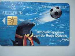 BELGIUM   USED CARDS  SPORTS FOOTBALL  MASCOTS  DOLPHINS - Zonder Classificatie