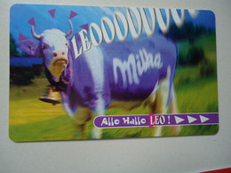 BELGIUM   PREPAID  USED ADVERSTISING  COW - Otros & Sin Clasificación