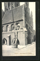 AK Stendal, Der Roland Am Rathaus - Stendal