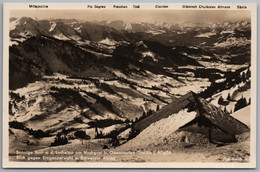 Oberstaufen - S/w Sonnige Rast An Der Lochalpe Am Hochgrat Bei Oberstaufen - Oberstaufen