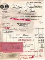 75- PARIS- FACTURE FILATURE TEINTURERIE DE SAINT EPIN - ST EPIN- AU BON PASTEUR- 40 RUE SAINT DENIS-SEBASTOPOL-1947 - Kleding & Textiel