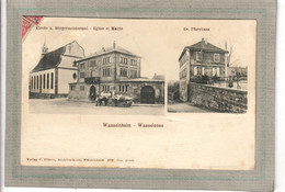 CPA - (67) WASSELONNE - Carte GRUSS Multivues De 1904 - Eglise, Mairie Et Presbytère - Wasselonne