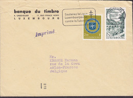 Luxembourg BANQUE DU TIMBRE Flamme 'Contre Tuberculose' LUXEMBOURG 1981 Cover Lettre NATO Traite De L'Atlantique Nord - Covers & Documents