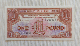 UK 1956 - British Armed Forces 1 Pound - 3th Series - E/2 211803 - UNC - British Armed Forces & Special Vouchers