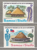 SAMOA I SISIFO 1967 Houses Architecture Flag MH Mi 150-151 #27893 - Samoa