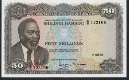 KENYA 9b 50 SHILLINGS 1971  UNC. - Kenya