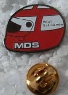 Pin's - Sports - Automobiles - F1 - MDS - Casque - Paul BELMONDO - Signé ANANAS  - - Automovilismo - F1