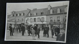 Cpa Carte Photo Du 29 Chateauneuf Du Faou Fête Procession Circa 1920 Sur La Place   AVR21-19 - Châteauneuf-du-Faou