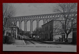 CPA Roquefavour (13) - La Gare Et L'Aqueduc / Col. C. Martinet, Aix-en-Provence (13 France) - Roquefavour