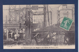 CPA [10] Aube > Nogent-sur-Seine Catastrophe 1911 Malterie Bière Beer Circulé - Nogent-sur-Seine