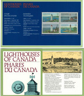 Lighthouses Leuchttürme Gibraltar - Fisgard Island - Louisbourg - Ile Verte - In GB & F - Gedenkausgaben