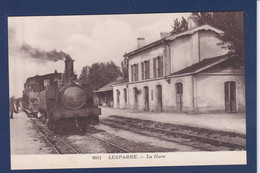 CPA [33] Gironde > Lesparre Medoc Train Gare Station Chemin De Fer Non Circulé - Lesparre Medoc