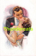 CPA ILLUSTRATEUR USABAL FEMME HOMME  ARTIST SIGNED GLAMOUR CARD COUPLE LADY WOMAN MALE MAN - Usabal