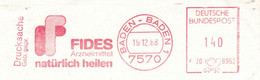 Fides Arzneimittel - Natürlich Heilen - 7570 Baden 1988 Drucksache - Pharmacy