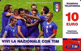 USATE  TIM - Ricariche Vivi La Nazionale Con TIM - Italia-Bulgaria (MON10-C) - Other & Unclassified