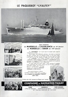 Pub  1941 - Le Paquebot Lyautey.. Compagnie De Navigation Paquet Marseille Casablanca Et Dakar... - Pubblicitari