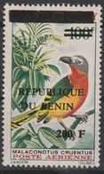 Bénin 2008/2009 Mi. 1530 Malaconotus Cruentus Oiseau Bird Vogel Faune Fauna Surchargé Overprint MNH** - Benin – Dahomey (1960-...)