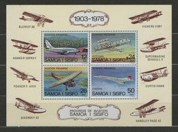 Samoa YT Bloc 15 Neuf Sans Charnière XX MNH Aviation - Samoa