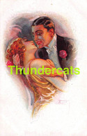 CPA ILLUSTRATEUR USABAL FEMME HOMME  ARTIST SIGNED GLAMOUR CARD COUPLE LADY WOMAN MALE MAN - Usabal