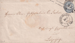 PREUSSEN   1865  ENTIER POSTAL/GANZSACHE/POSTAL STATIONARY LETTRE DE SCHOENEBECK - Postal  Stationery