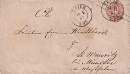 PREUSSEN  1867  ENTIER POSTAL/GANZSACHE/POSTAL STATIONARY LETTRE DE TRIER - Postal  Stationery