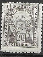 Maroc Mh * Nc  25 Euros 1893 - Postes Locales & Chérifiennes