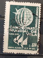 C 440 Brazil Stamp World Sailing Championship Class Snipe Porto Alegre 1959 Circulated 9 - Andere & Zonder Classificatie
