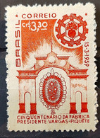 C 442 Brazil Stamp 50 Years Of Manufacture Military Army Getulio Vargas Picket 1959 4 - Other & Unclassified