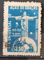 C 443 Brazil Stamp 50 Years Day Thanksgiving 1959 Circulated 7 - Andere & Zonder Classificatie