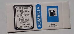 PANNEAUX ROUTIERS/ ROAD SIGNS/SEGNALI STRADALI,ROMANIA,GHERLA MATCHBOXES FACTORY,SKILLET UNFOLDED,1980 PERIOD - Boites D'allumettes