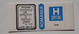 PANNEAUX ROUTIERS/ ROAD SIGNS/SEGNALI STRADALI,ROMANIA,GHERLA MATCHBOXES FACTORY,SKILLET UNFOLDED,1980 PERIOD - Boites D'allumettes