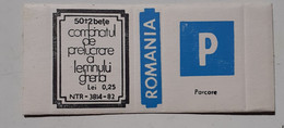 PANNEAUX ROUTIERS/ ROAD SIGNS/SEGNALI STRADALI,ROMANIA,GHERLA MATCHBOXES FACTORY,SKILLET UNFOLDED,1980 PERIOD - Boites D'allumettes