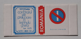 PANNEAUX ROUTIERS/ ROAD SIGNS/SEGNALI STRADALI,ROMANIA,GHERLA MATCHBOXES FACTORY,SKILLET UNFOLDED,1980 PERIOD - Boites D'allumettes