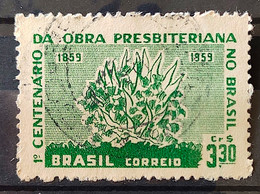 C 444 Brazil Stamp Work Centenary Presbyterian Religion 1959 Circulated 1 - Andere & Zonder Classificatie