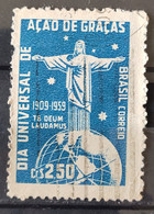 C 443 Brazil Stamp 50 Years Day Thanksgiving 1959 Circulated 4 - Other & Unclassified