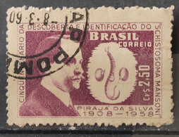 C 445 Brazil Stamp 50 Years Discovery Protozoan Schistosoma Mansoni Piraja Da Silva Health Science 1959 Circulated 5 - Autres & Non Classés