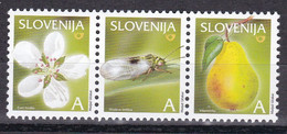 Slovenia 2004 Flora Plants Fruits In Slovenia The Williams Pear Pear Psylla Insects Pear Blossom Flowers MNH - Slovenia
