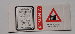 PANNEAUX ROUTIERS/ ROAD SIGNS/SEGNALI STRADALI,ROMANIA,GHERLA MATCHBOXES FACTORY,SKILLET UNFOLDED,1980 PERIOD - Boites D'allumettes