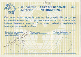 24386# COUPON REPONSE INTERNATIONAL  C22 FLEURY D' AUDE 11-145 - Buoni Risposte