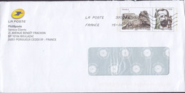 France Postal Stationery Ganzsache Entier LA POSTE 2015 Belfort Lion Bartholdi Statue Of Liberty (2 Scans) - Prêts-à-poster: Other (1995-...)